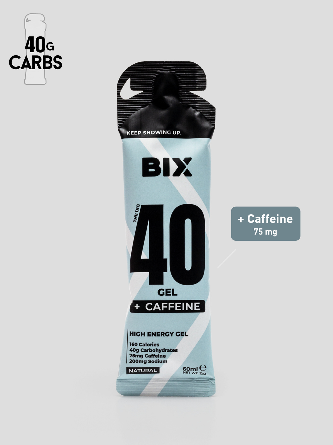 Big 40 Energy Gel – 40g Carbs + Electrolytes | No Flavour, No